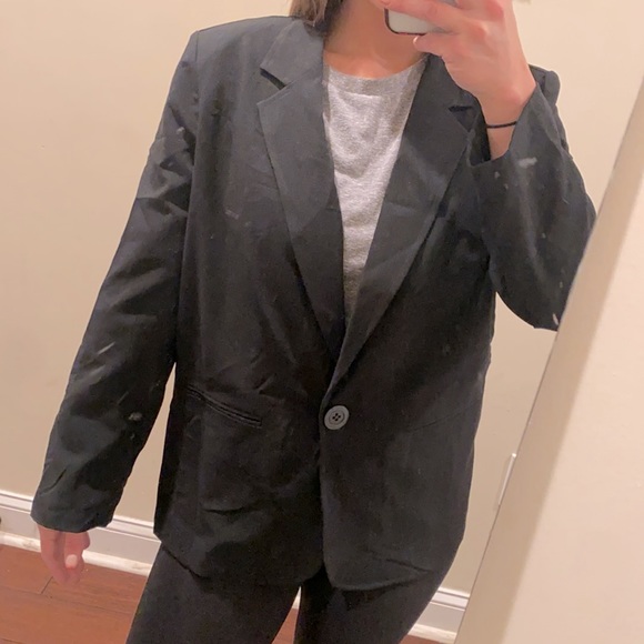 Dana Buchman Black Button Blazer - Picture 3 of 8